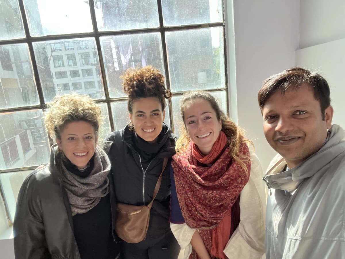 Yoga teacher training students group at Anantadrishti Yoga in Rishikesh